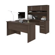 Bestar Innova Plus U-Shape Desk with Hutch, Antigua 92854-000052